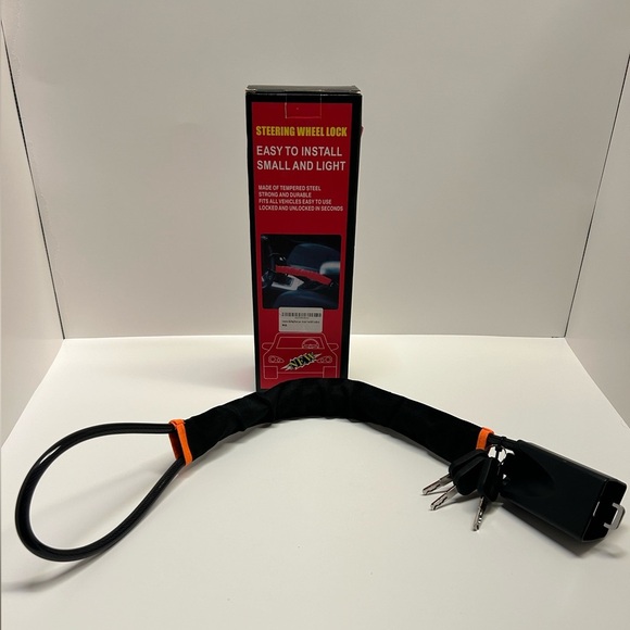 Steering Wheel Lock‎ Seat Belt Lock Anti-Theft Security Device For Car Truck SUV - Picture 12 of 13